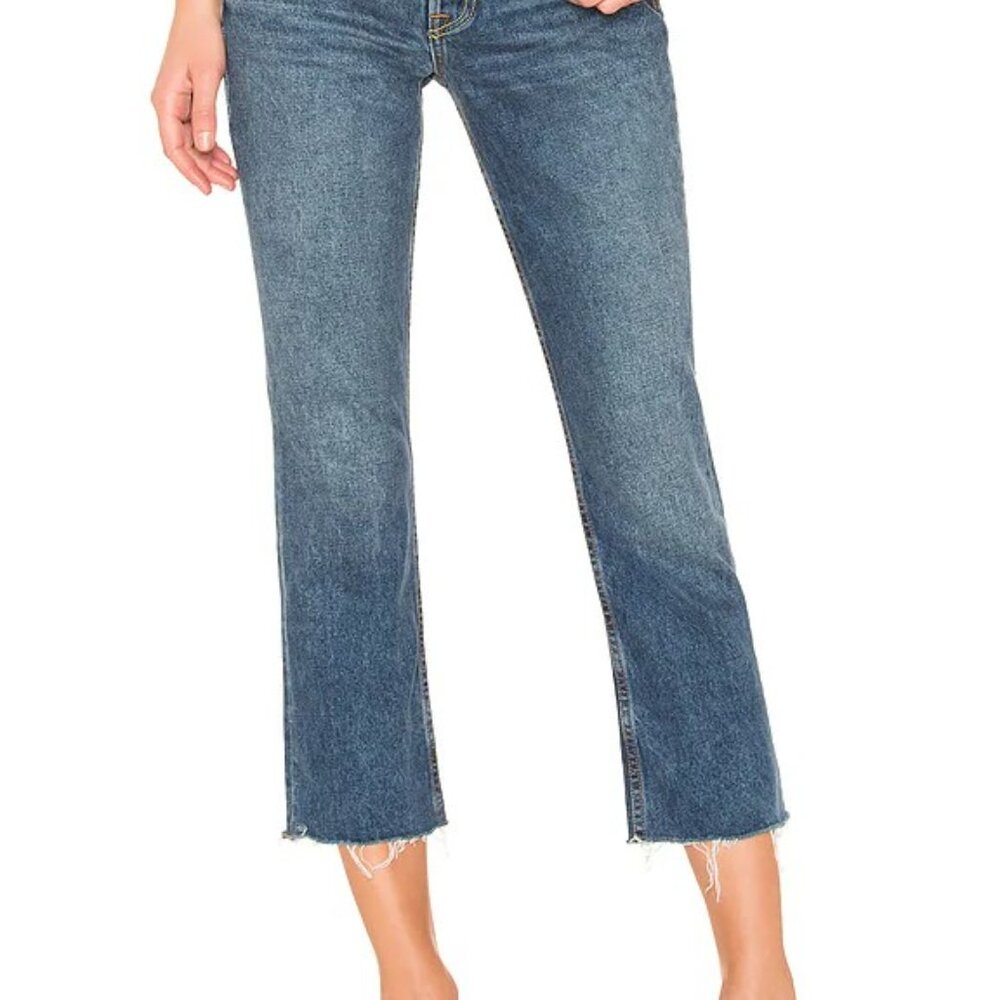 GRLFRND Tatum Mid-Rise Micro Boot Jean size 28